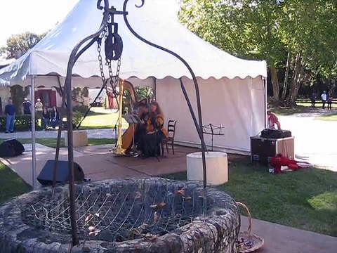 La harpiste Marianne Eva Leclerc et la soprano Claire Baudouin en concert au château de Ruat Le Teich