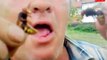Russian--Vodka--is--Strong---Drunk Toothless Russian eats Two Live Hornets