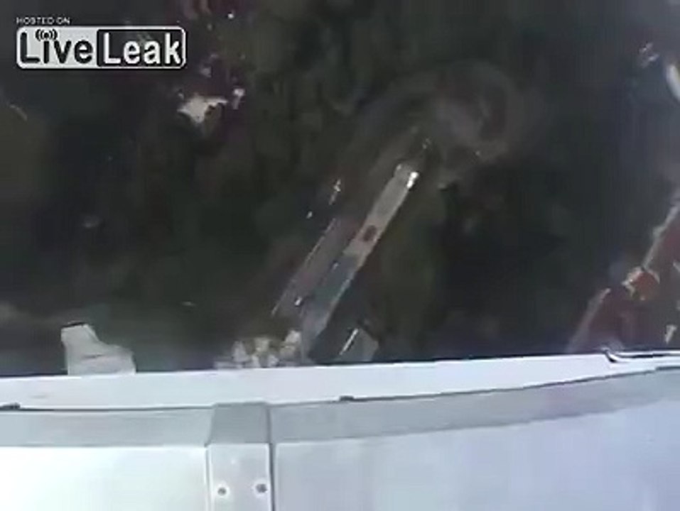 A guy fall from high tower