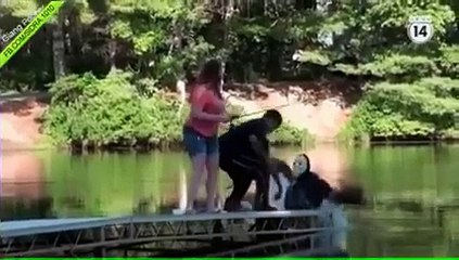 Fake Horrer in the streets. very amazing