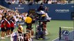 Roger Federer loses his cool, argument with umpire US Open 2009