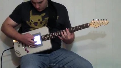 Mira esta guitarra en forma de "Game Boy"