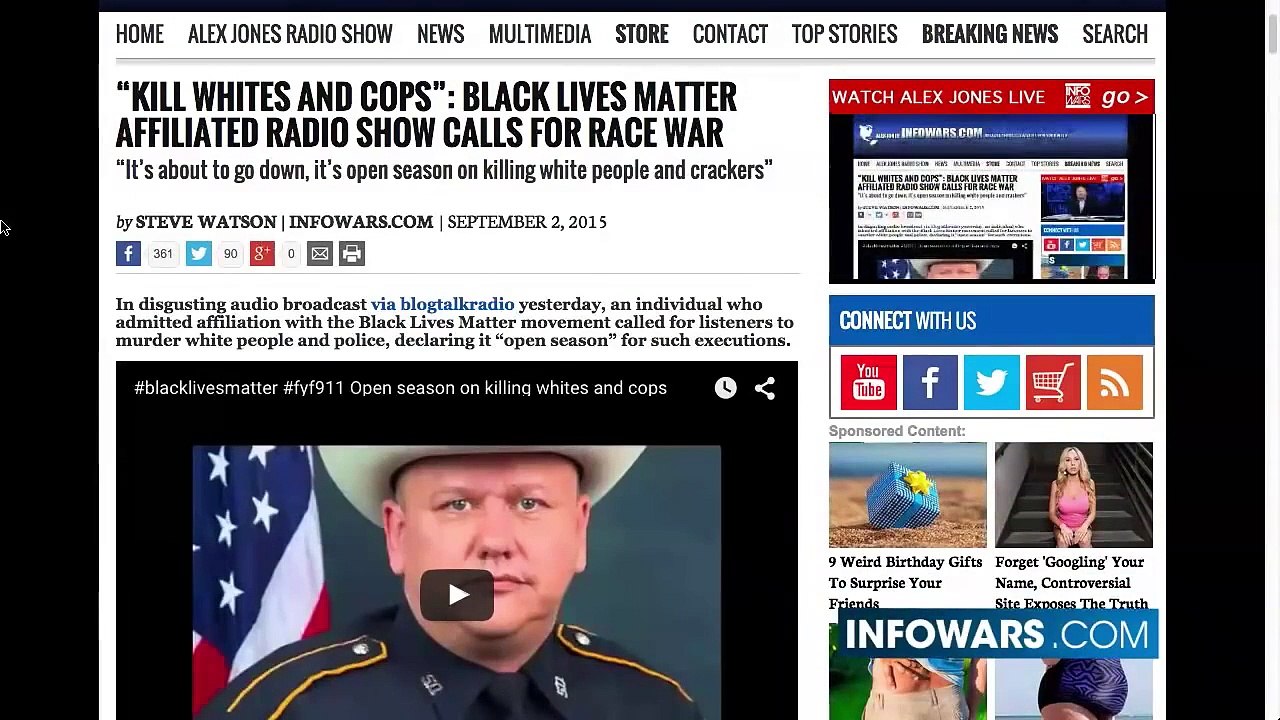 Alex Jones Calls Out Black Lives Matter & Louis Farrakhan