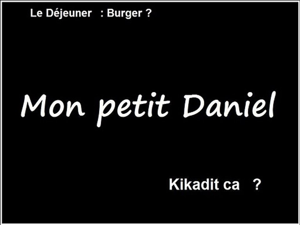 A l'heure du Déjeuner :Manger un burger, c'est gras ? "Mais tu vas être gros - Vidéo Mon Petit Daniel