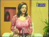 Indus Vision Female Anchor Showing Her Assests in Fit Dress
