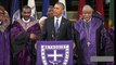 Presidente Barak Obama cantando a Dios, despues de celebrar la legalización del matrimonio gay