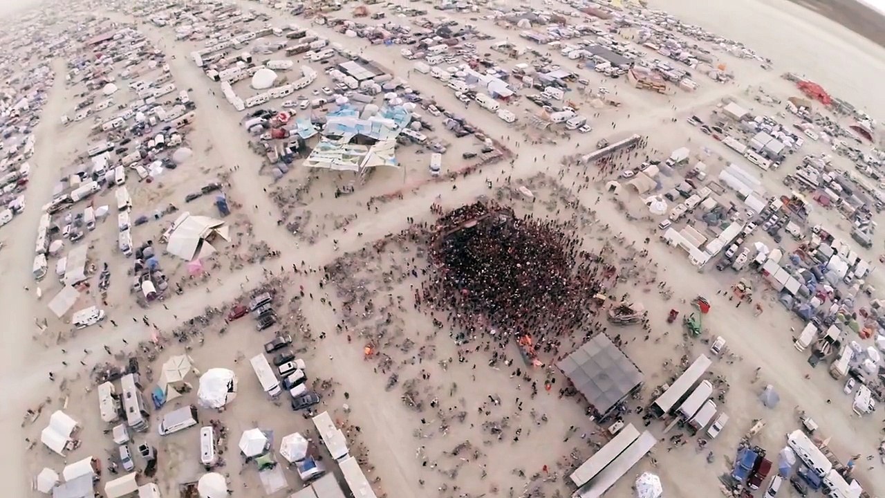 GoPro Falls Off Drone at Burning Man