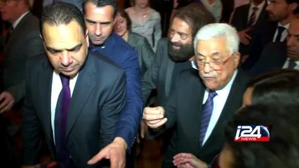 Le président de l'autorite palestinienne Mahmoud Abbas à Paris