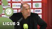 Conférence de presse Valenciennes FC - RC Lens (0-1) : David LE FRAPPER (VAFC) - Antoine  KOMBOUARE (RCL) - 2015/2016