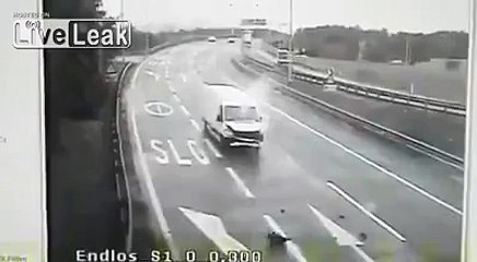 LiveLeak.com - SHOCKING VAN CRASH IN AUSTRIA , ,,, WITH BIZARRE TWIST . HUGE BODY COUNT AVOIDED