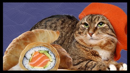 Sushi Croissants すし 成長?!? - Food Feeder