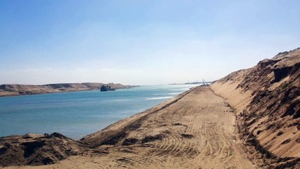 المدخل الجنوبي لقناة السويس الجديدة فبراير2015