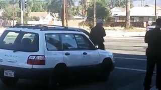 San Bernardino Police Arresting someone Accident DUI