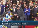 Ecuador: Maduro and Santos Meet in Quito