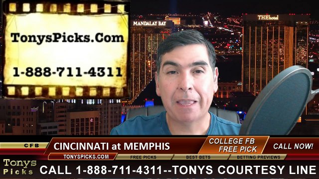 Memphis Tigers vs. Cincinnati Bearcats Free Pick Prediction NCAA College Football Odds Preview 9/24/2015