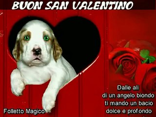 Cucciolo parlante poeta San Valentino sms mms