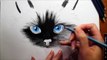 Drawing Cats face in colored pencil ► Jasmina Susak How to draw a cat cómo dibujar un gat