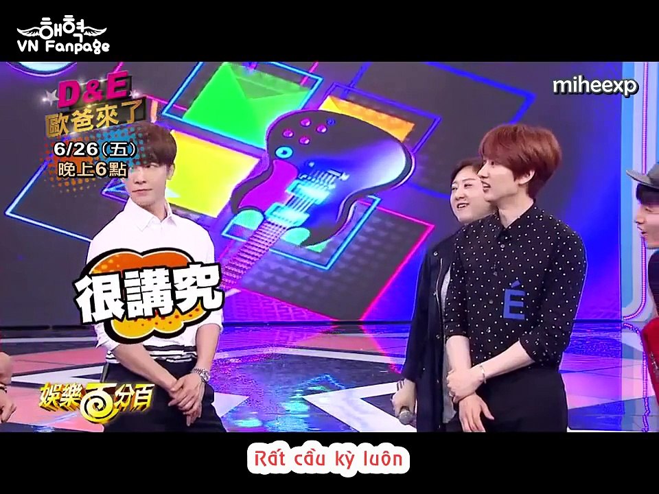 [HaeHyukVN][Vietsub]150625 100% Entertainment DongHae bắt chước EunHyuk khi cởi trần