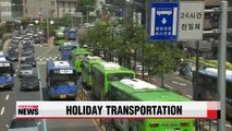 Seoul bus and subway services extended for Chuseok holiday