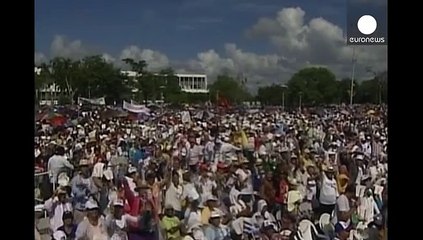Papa Francis, Castro'nun doğduğu şehirde ayin yönetti