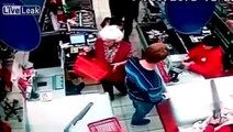 Old Lady Gets Brutality Knocked Out in Supermarket