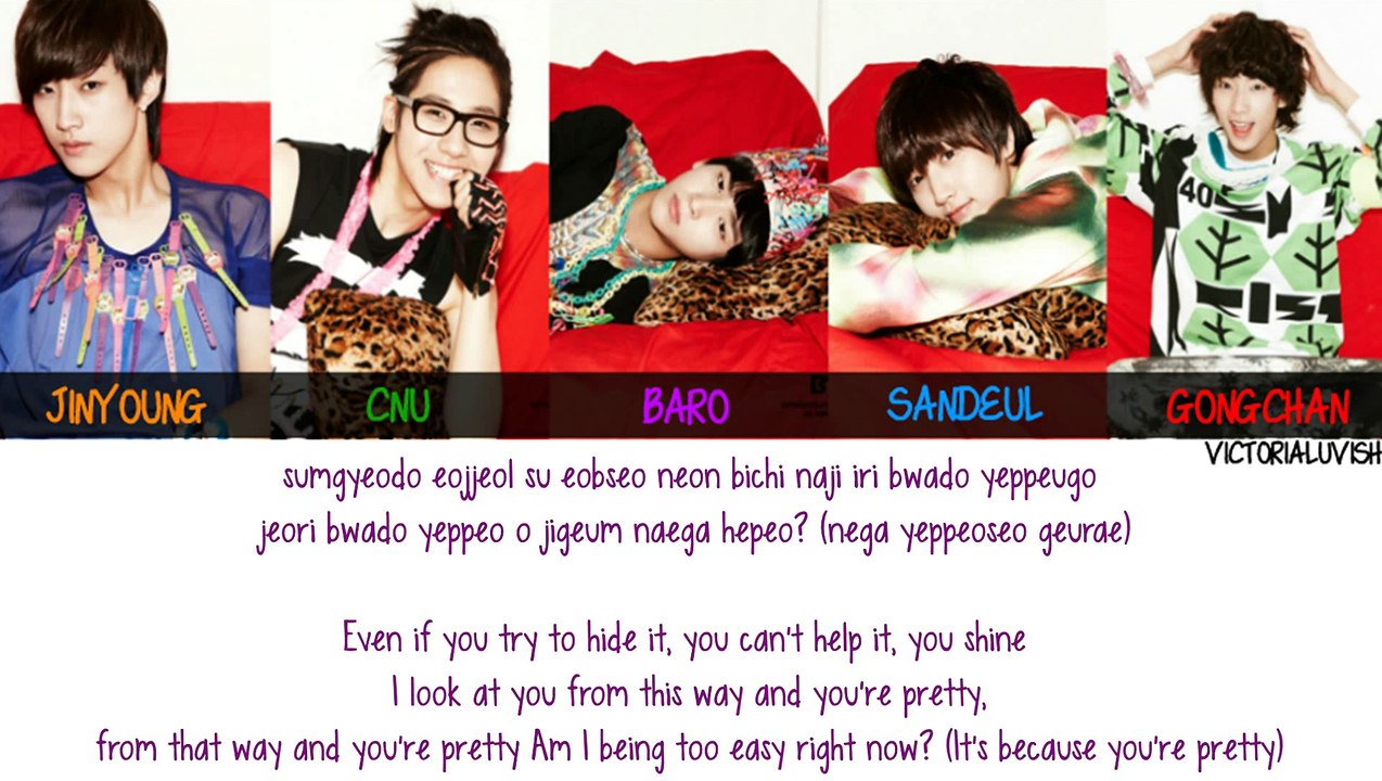 B1A4 - Pretty Lyrics [Rom, Eng] *Color Coded*
