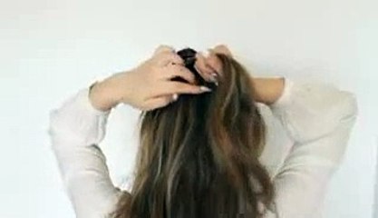 Simple Fishtail Braid Updo