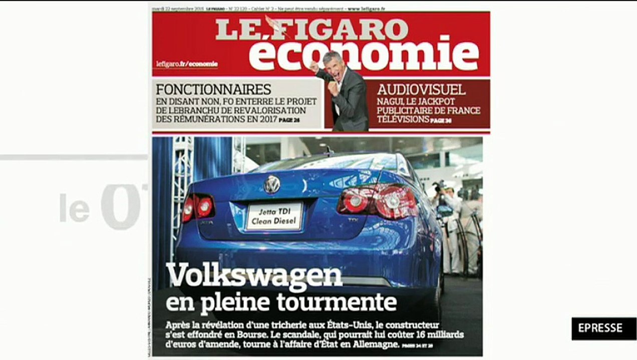 La Revue de Presse du 22 septembre 2015 par Hélène Jouan