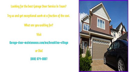 Brookline Village, MA Expert Garage Door Repair