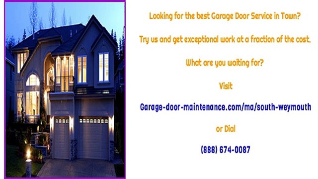 South Weymouth, MA Garage Door Parts Repair & Replacement