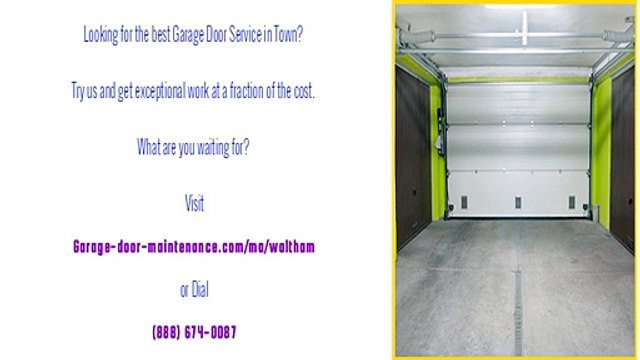 Garage Door Parts Repair & Replacement in Waltham, MA