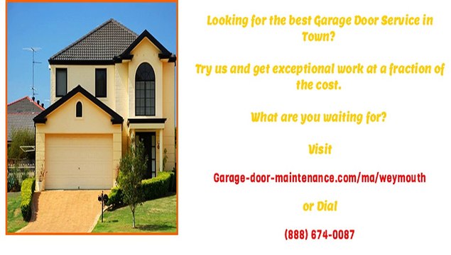 Weymouth, MA Garage Door Parts Repair & Replacement