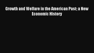 Growth and Welfare in the American Past a New Economic History Read PDF Free