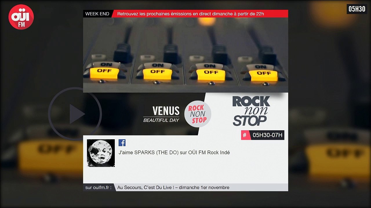 OUI FM en direct vidéo /// La radio s'écoute aussi avec les yeux (AUTO-RECORD) (2015-10-31 05:28:50 - 2015-10-31 05:34:48)