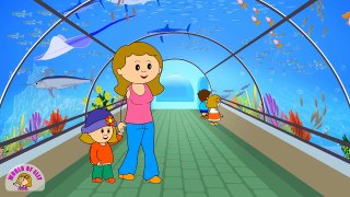 Learn about Sea Animals Elly Visits an Aquarium!