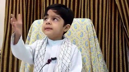 Very qute baby byan about khana kaba