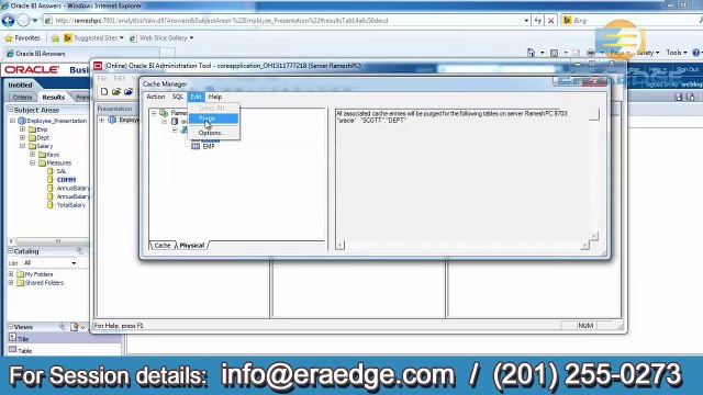 OBIEE Online Training in USA, UK, AUS | Eraedge | Part2