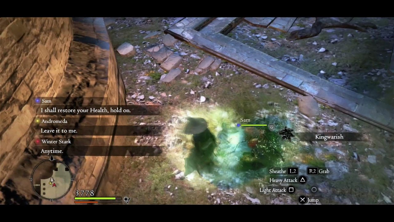 winter andromeda sam mage run vault to shrine