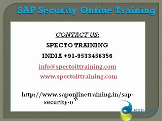 sap security online training in uk| sap security training