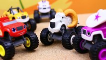 Blaze and the Monster Machines Recruit Starla Big Horn Race with Disney Cars Monster Truck