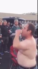 Hammered Eagles Fan Tries To Rally Tailgaters -Amazing Videos-Funny & Amazing Videos Collection