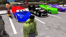 Disney Pixar Cars Colors Lightning Mcqueen Batman Superman and Hulk Mickey Mouse HD