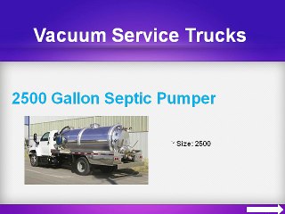 Vacuum Service Trucks