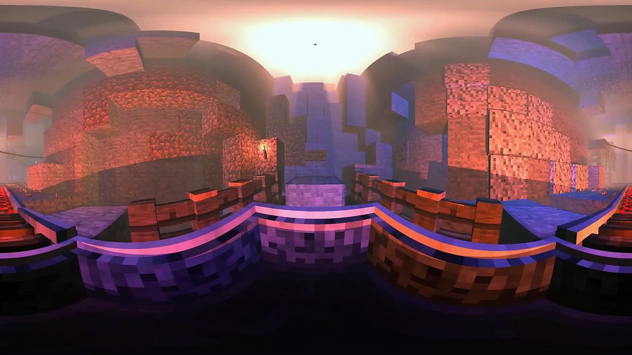 360 Minecraft Roller Coaster [ANIMATION] - 4k HD