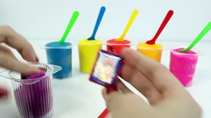 Play Doh Surprise Color Yogurt Cups Colored with Peppa Pig Disney Princess Dora The Explor