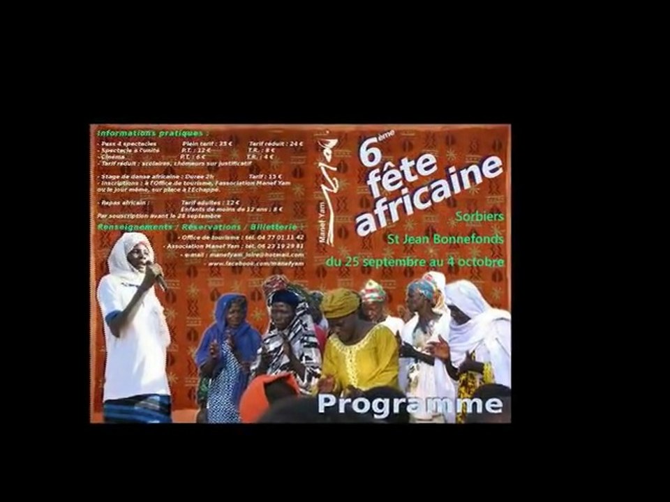 6ème Fête Africaine à Sorbiers