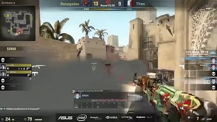 CS: GO Heart Attack! Renegades SPUNJ Almost Fails 1 vs. 1 Clutch Against Titan Ex6TenZ