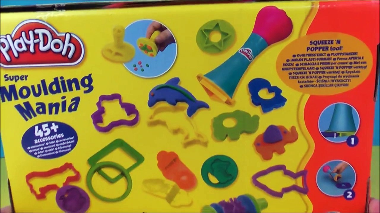 Play Doh Moulding Mania Molding Playdough and Making Colorful Shapes PlayDoh