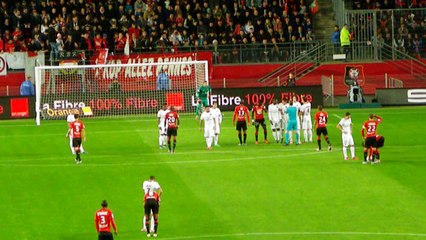 30/10/15 : SRFC-PSG : coup-franc Quintero