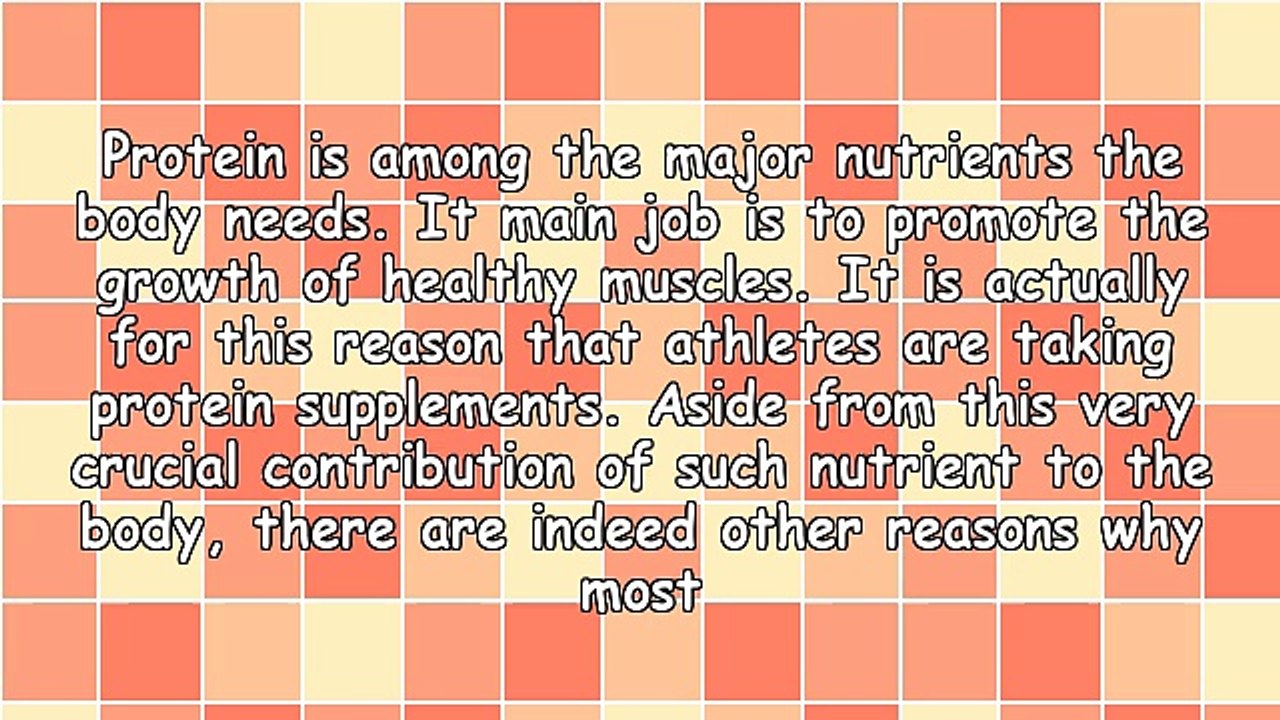 Different Reasons For Taking Protein Supplements Today